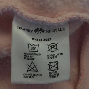 Brandy Melville cropped zip up hoodie